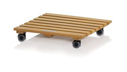 Lechuza - Sottobicchiere Natural Wood 37 Square in Legno di eucalipto, 37,5 x 37,5 x 7 cm, 16781