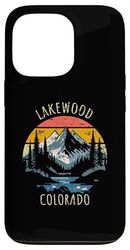 Lakewood Colorado USA Retro Mountain Vintage Style Design Case for iPhone 13 Pro