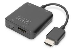 DIGITUS 4K HDMI Audio Extractor HDMI to HDMI/3.5 mm/Toslink