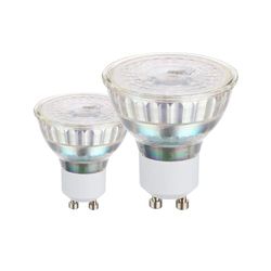 Eglo LED GU10 set di 2 lampadine, 2 spot con riflettore 4,5 Watt ciascuno (equivalente a 50 Watt), 345 Lumen, illuminante bianco neutro, 4000k, lampadina Ø 5 cm