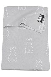Meyco Baby X Mrs.Keizer Couverture pour bébé Lapin argenté 75 x 100 cm