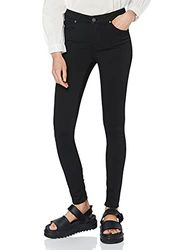 VERO MODA Slim Fit Jeans VMLUX NW, Svart Svart, (L) W x 30L