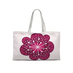 Bonamaison Printed Tote Bag, Reusable Grocery Bag, Shopping Bag, Machine Washable, Foldable, Canvas Cloth Bag with Handles, 47x42 cm