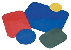 DYCEM Non Slip Rectangular Pad 35 x 25 cm, Red, Precut Adhering Pad, Grip Assistance, Non-Toxic, Prevents Objects From Sliding or Rolling, Ideal for Cups, Plates, & Eating Utensils