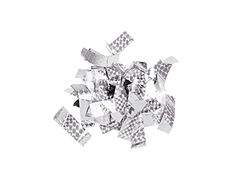 TCM FX Metallic rechthoekige confetti 55 x 18 mm, zilver, laser aap