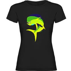 K KRUSKIS - T Shirt Peche Jumping Dorado Manche Courte Femme - M, Zwart