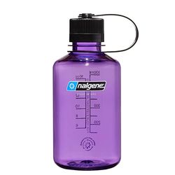 Nalgene Sustain Tritan BPA-vrije waterfles gemaakt van materiaal afgeleid van 50% plastic afval, 16 oz, smalle mond, paars