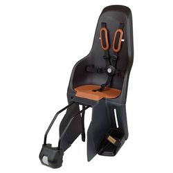 MINIA for Frame 8405600001 - Seggiolino per bicicletta posteriore con ancoraggio nel telaio, per bambini con un’età compresa tra i 9 mesi e i 6 anni in nero.