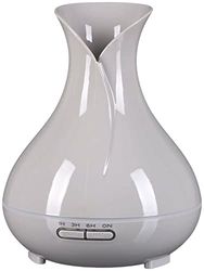 SIXTOL Vulcan Aroma Diffuser lichtgrijs hout 350 ml | ultrasone luchtbevochtiger | voor luchtbevochtiging en geur van thuis, slaapkamer, kantoor | aromatherapie | voor etherische oliën