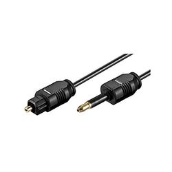 goobay 51224 Toslink optische digitale audio aansluitkabel, zwart, 1 meter