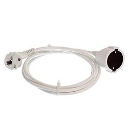 as - Schwabe 51011 Cabo de alimentação 16A branco 10,00 m, 10 m