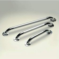 HOMECRAFT Verchroomde stalen grijpstang, veiligheidsrail en mobiliteitshulp voor badkamer voor ouderen, gehandicapten en gehandicapten, bevestiging voor binnen en buiten, 30,5 cm