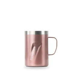 EcoVessel Transit-12oz/355ml Trippelisolerad rostfritt stål varm eller kall dricksflaska, roséguld, 12oz