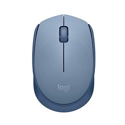 Logitech M171 Mouse Wireless per PC, Mac, Laptop, 2,4 GHz con Mini Ricevitore USB, Tracciamento Ottico, Durata della Batteria di 12 mesi, Ambidestro - Grigio