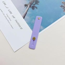 Anybase Support de Prise en Main pour téléphone Portable, Bande de préhension rétractable, Compatible avec la Plupart des Smartphones, Violet Clair