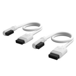 Corsair iCUE LINK Slim Cables - 2x 200mm Straight/Slim 90° - Blanc