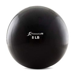 ProsourceFit Weighted Toning Exercise Balls for Pilates, Yoga, Strength Training and Physical Therapy, 2 LB to 8 LB, Color Coded