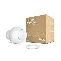 Fibaro The Heat Controller Starter Pack/Z-Wave Plus Verwarmingsthermostaat, Warmteregelaar Met Temperatuursensor, FGT-PACK, Wit, 38 x 12 mm