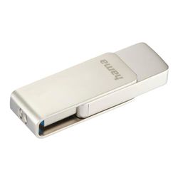 Hama USB-stick Rotate Pro, USB 3.0, 128GB, 100MB/s, zilver