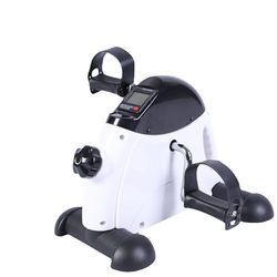 NK Pedali statici, Esercitatore a Pedale per Allenamento di Braccio e Gambe, Livelli di Resistenza Regolabili, Display LCD