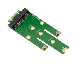 KALEA-INFORMATIQUE Adattatore mSATA miniPCIe to M.2 per montare un SSD mSATA su una porta M2 SATA B Key