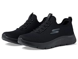 Skechers Gowalk Flex-Athletic Slip-on vardagliga promenadskor med luftkylt skumsneakers för män, Svart 2, 41 EU