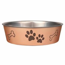 LOVING PETS Products Cuenco metálico, Grande, champán
