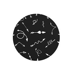 Questo Casa, Round Digital Printed Mouse Pad, Non-Slip Base, for Office and Home, Diameter:22cm