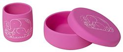 modern-twist Baby-ompel-olifant-omarmingen, siliconen, roze, 1,12 x 1,12 x 1,12 cm