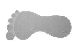 Big Foot Tapis de Bain en Caoutchouc Gris 35 x 76 cm