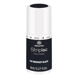 Alessandro Vernis À Ongles Led Striplac Peel/Soak Midnight Black 48-119