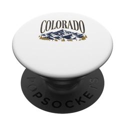 Camiseta vintage Rocky Mountains para fanáticos del béisbol de Colorado PopSockets PopGrip Intercambiable