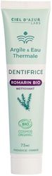 CIEL D'AZUR LABS - Denticlay Argile - Dentifrice Bio à l'Argile Blanche et à l'Eau Thermale de Digne les Bains - Certifié Bio Cosmos Organic - Tube 75ml - Romarin