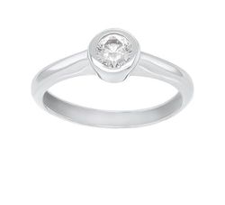 Brilio Bague Silver Engagement Ring with Zircon SR042W - Circuit : 62 mm sBS0903-62 Marque, Estándar, Métal Non précieux, Pas de gemme