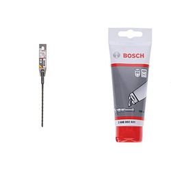 Bosch Professional 2 608 596 115 Brocas para martillos perforadores SDS-plus-5-6 x 150 x 215 mm (Pack de 1), Acero Inoxidable, 6x150mm + Tubo de Grasa lubricante para Taladro Plus y SDS MAX (100 ml)