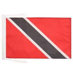 AZ FLAG - Drapeau Trinidad-et-Tobago - 45x30 cm - Pavillon Trinidadien 100% Polyester Avec Deux Cordelettes - 20g