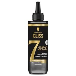Schwarzkopf - Gliss – Soin Réparation Express 7 Secondes – Ultimate Repair – Cheveux Secs et Abîmés – Brillance et Résistance – Kératine Liquide et Sérum Perle Noire – 200 ml