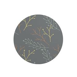 Questo Casa, Ronde digitaal bedrukte muismat, antislip onderkant, voor kantoor en thuis, diameter: 22 cm