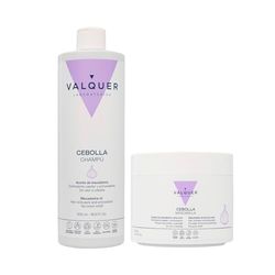 Valquer Pack de cebola champô de 500 ml e máscara de 300 ml. Purifica e regula o cabelo oleoso. Anti-queda e antioxidante estimula o crescimento empilhar de todos os tipos de cabelo, fornece força e