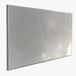 Dekorativ spegel XL "linjer"