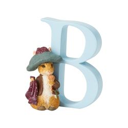 Peter Rabbit, figura de coelho e letra "B" para pendurar, Home Deco, Enesco