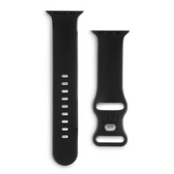 Hama Correa para reloj Apple Watch 38/40/41 mm (correa de silicona para muñeca) negra