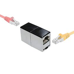 goobay Radiostore 1:1 skärmad RJ45 modulär koppling – metallisk
