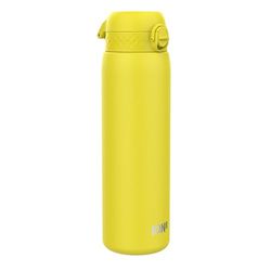 Ion8 Borraccia Termico 1 Litro, Acciaio Inox Isolamento, a Prova di Perdite, Facile da Aprire, Serratura Sicura, Lavabile in Lavastoviglie, Maniglia per il Trasporto, Ideale per Sport e Yoga, Giallo