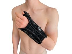 MX Health Orthopaedic Adjustable Wrist Brace - For Rehabilitation and Protection to the Wrist and Thumb Joints - (Medium-Large, Left)