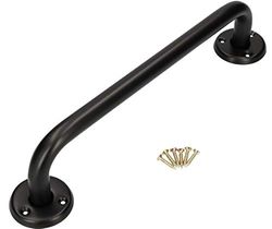 KOTARBAU® Maniglia per vasca da bagno 400 mm nero maniglia per doccia supporto per montaggio a parete supporto per montaggio a parete per anziani bagno aiuto nel bagno