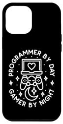 Carcasa para iPhone 14 Plus Programador por día Gamer By Night Console Gaming Coding Geek