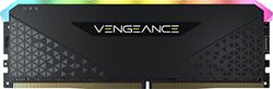 Corsair VENGEANCE RGB RS 16GB (1x16GB) DDR4 3600MHz C18 Skrivbordsminne (10 ljusstarka RGB-lampor, Integrerad spänningsreglering, XMP 2.0-kompatibilitet, Värmespridare av aluminium) Svart