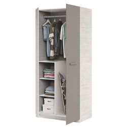 LOUNGITUDE Armoire Enfant 2 Portes L90 x H200 cm