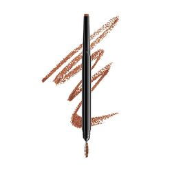 NYX Professional Makeup Lápiz de cejas Precision Brow Pencil, Dos lados: lápiz de cejas y cepillo espiral, Fórmula vegana, Tono: Auburn